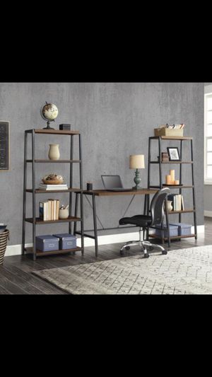 Mainstays Arris Writing Desk Canyon Walnut Finish Brand New Never