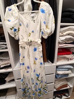 &Others Stories linen midi dress(size US 0,EUR 32)