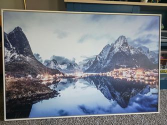 Wall art- lake and mountains