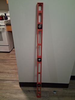 VINTAGE TASK FORCE 48" POLY FRAME SPIRIT LEVEL 3-VIAL