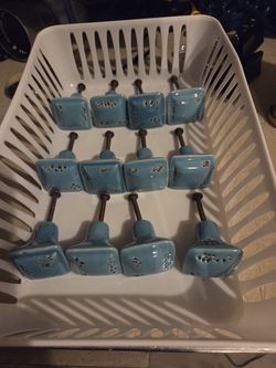 Ceramic drawer or cabinet knobs