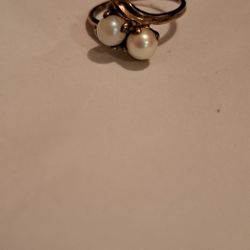 Antique, Gold, Pearl Ring