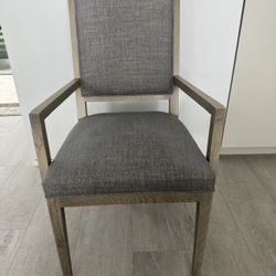6 New Ethan Allen Dining Chairs with Arms