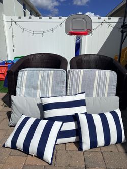 Set of 7 Outdoor Patio Cushions