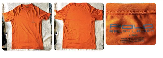 Polo Sport Men Tshirt Stretch Bright Orange 