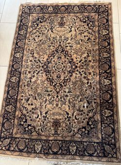 Persian silk rug