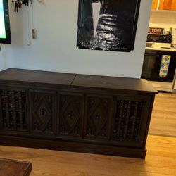 Antique Record Player/8 Track/Radio 