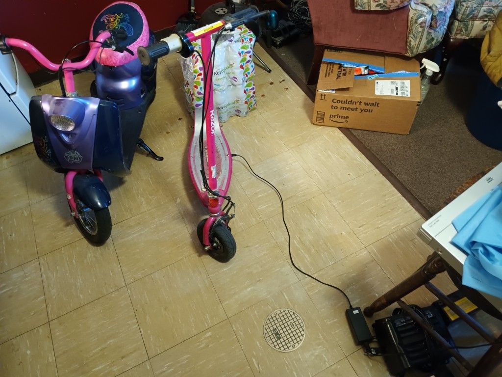 Little Pony Electric And Razor Scooter 