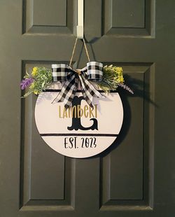Custom Lainey Last Name Door Hangers 