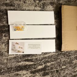 Floating White Shelves 