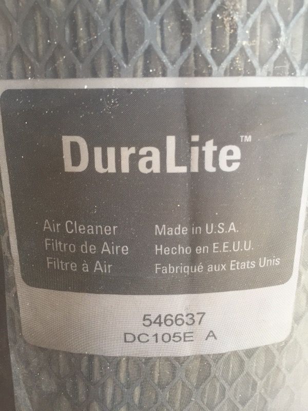 Duralite air filter 546637 BHAF and outerwear for dodge cummins 98-02