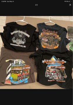 Vintage Harley Davidson motorcycle t shirts lot