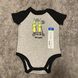 Boys Okie Dokie Bodysuit Banana Size 6 M Month New 