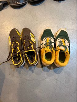 Size 13 metal baseball cleats