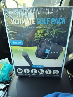 Golf! Shot Scope Ultimate Golf Pack. New