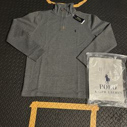 Polo Quarter Zip (Dark Grey) 