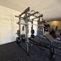 Smith Machine 2001 | Multi-Use Adj Bench | Gym Equipment | Fitness | Squat Rack | Excercise |🔴WEIGHTS AND BARBELL SOLD SEPARATELY 🔴 FREE DELIVERY 🚚