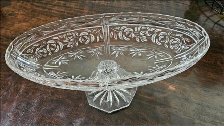 Vintage glass candy holder