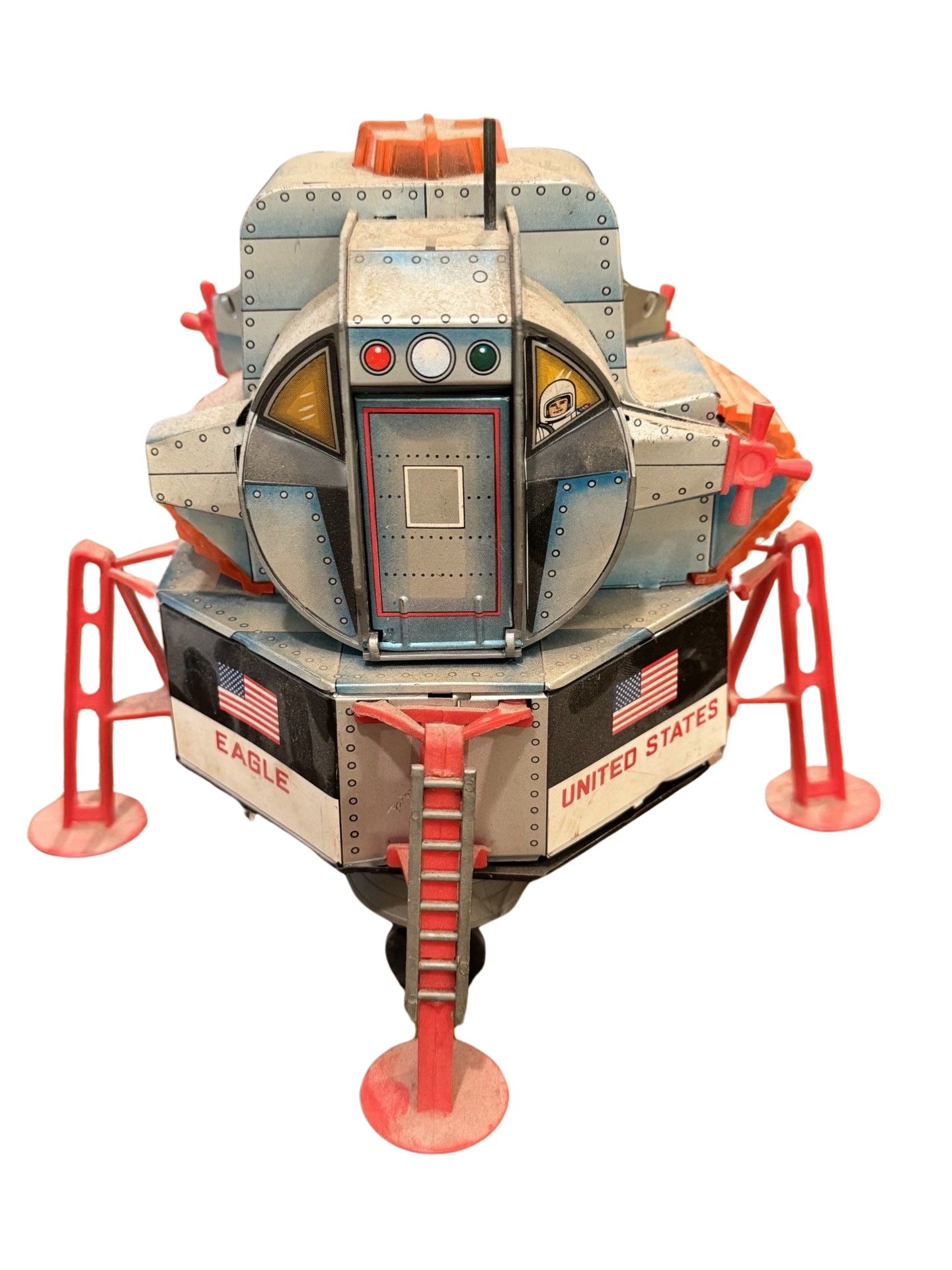Vintage 1969 NASA Apollo 11 Lunar Module Battery Operated Tin Toy DSK Parts Only