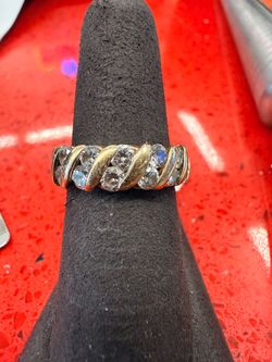 14KT Gold Eternity Band W/ Natural Diamonds 45249-2