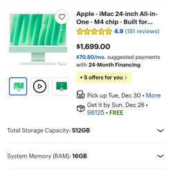 Apple - iMac 24-inch All-in-One - M4 