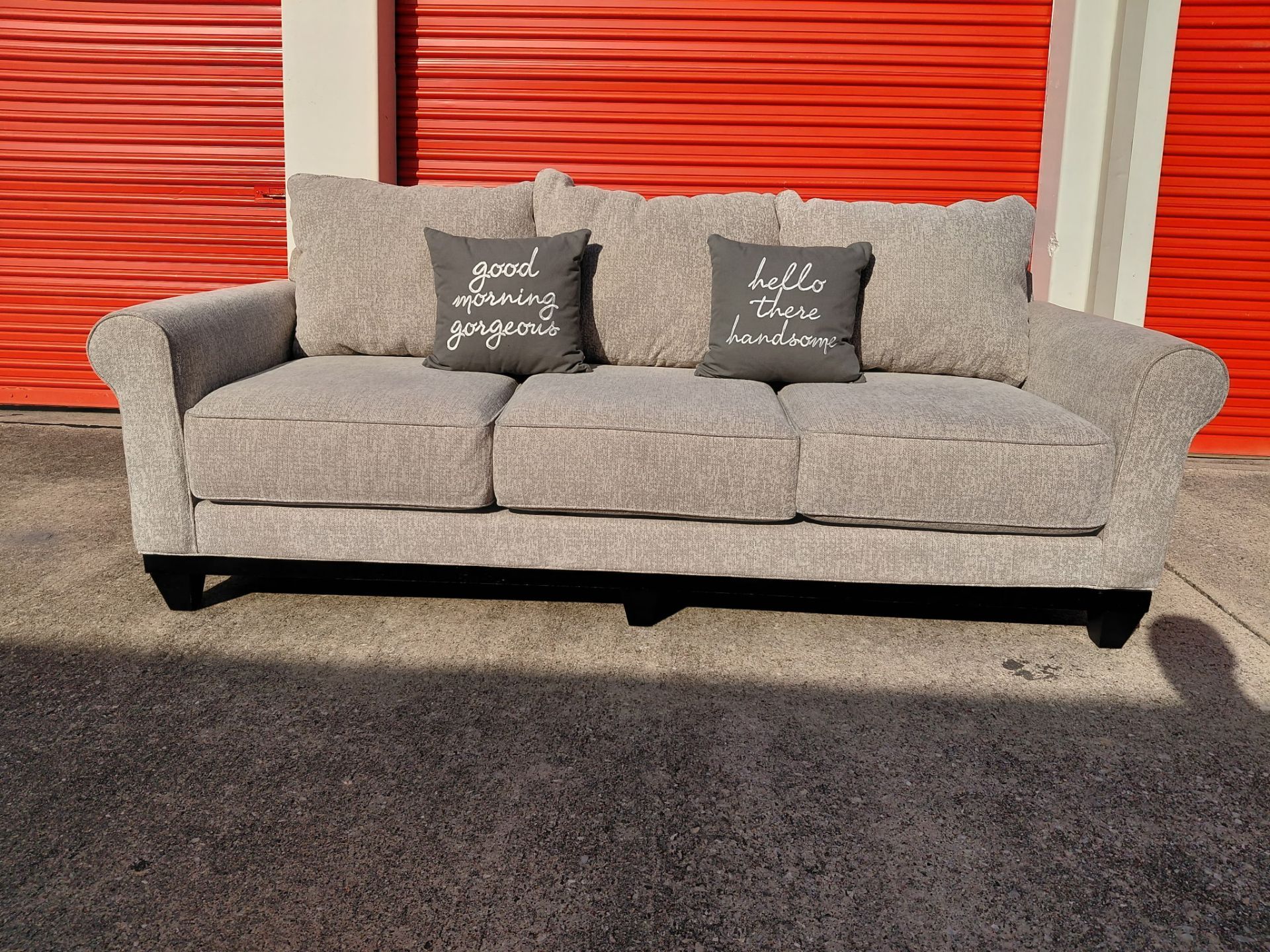 Grey Couch (delivery available)
