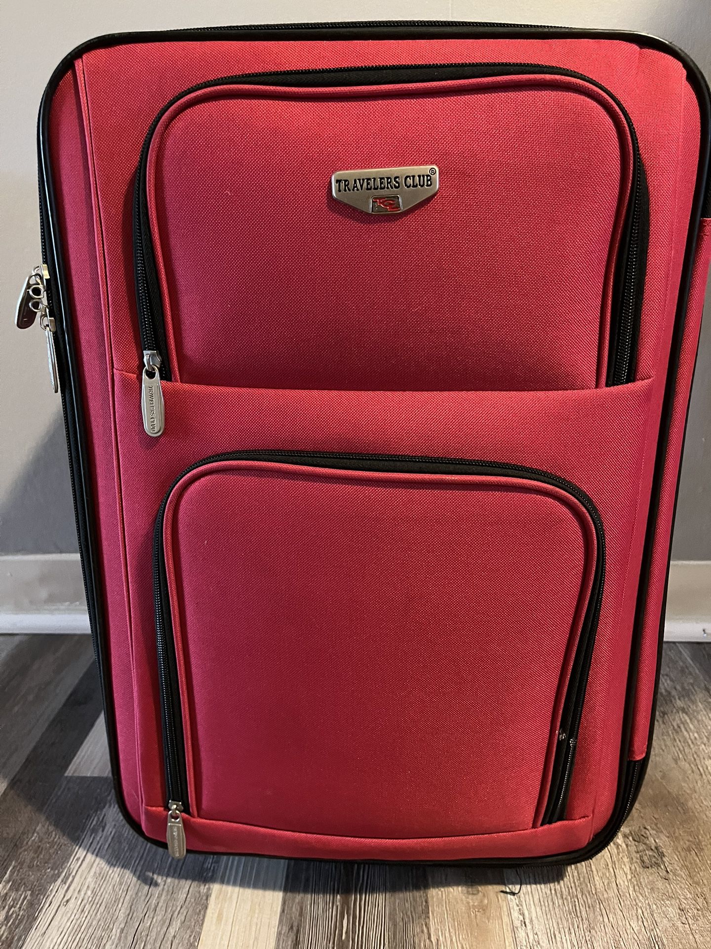 20” Red Pulley Suitcase/ 22.00
