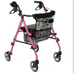 Medline Guardian - Posh Pink Zebra Rollator