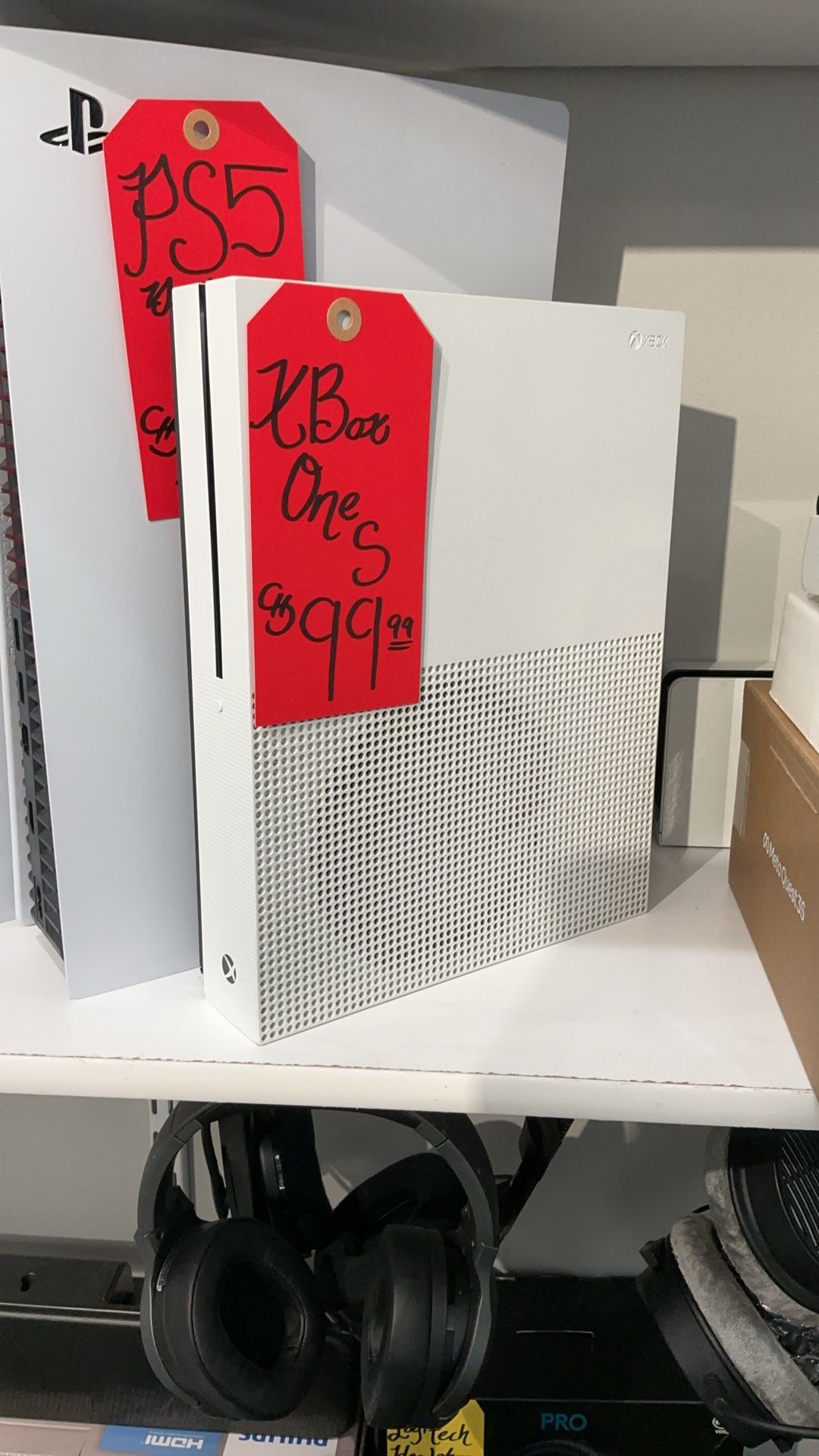 Xbox one S with cord and controller