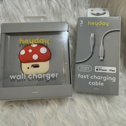 HEYDEY  USB-C wall charger and 3ft fast charging cable combo