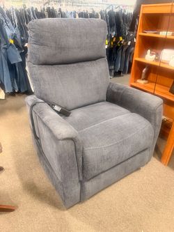 Sitting Pretty Gray Power Lift Recliner-Works great, light wear