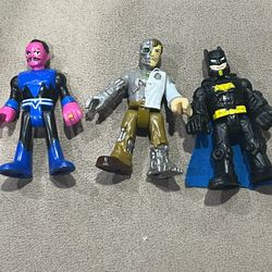 Imaginext lot of 3 DC Comics Batman & Matallo & Sinestro figure