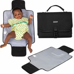 BabbleRoo Baby Changing Pad - Comfortable Portable Changing Pad New In Packaging - Black