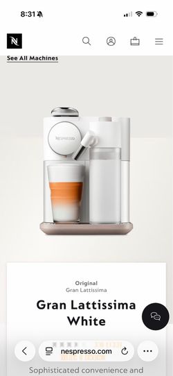 Nespresso Gran Latissima White