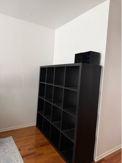 Black cubicle! So good for storage