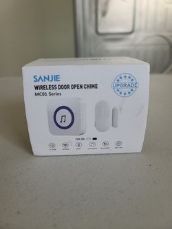 Sanjie Wireless Door Window Open Chime Sensor LED Light