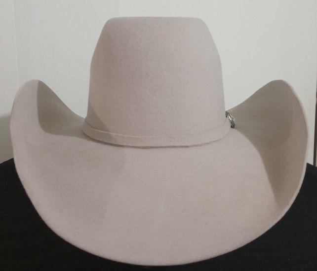 TEXAS HAT COMPANY Beige Cowboy Hat XXX Size 7 1/4 *Pre Owned*