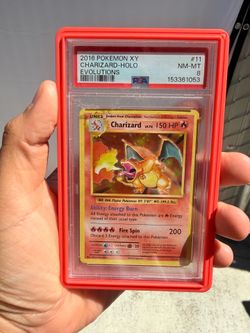 Charizard Evolutions PSA 8