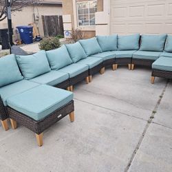 Large Sectional Outdoor Patio Furniture Set 