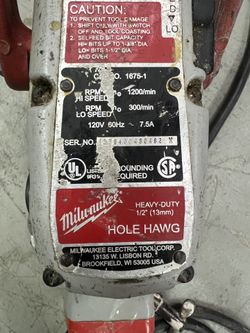 Milwaukee Heavy Duty 1/2” Hole Hawg