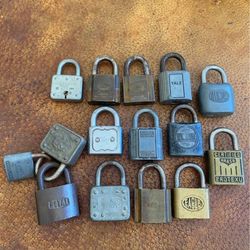 Lot 15 Vintage Locks No Keys Home Decor