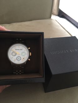 Michael Kors Women's Chronograph Ritz Two-Tone Stainless Steel Bracelet Watch