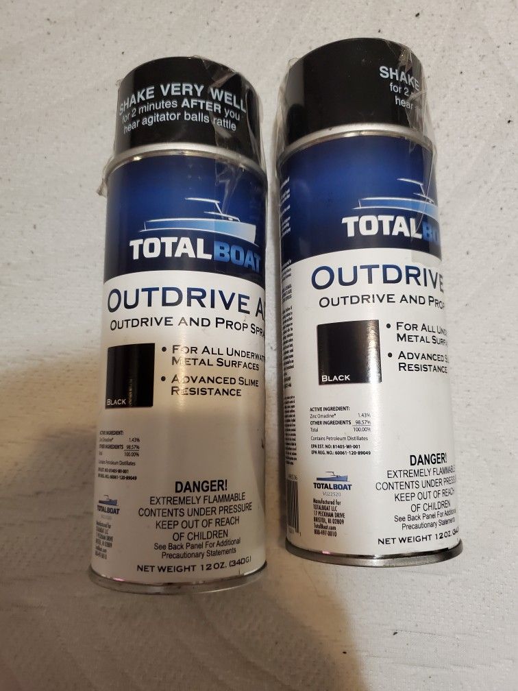 Marine Outdrive And Prop Black High Gloss Spray Can