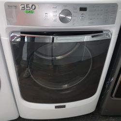 White Maytag Gas Dryer 