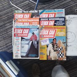 Six Different Stock Car Racing Magazines From The 1972 To 1978 Very Good Condition