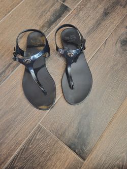 Coach jelly flip flops size 6
