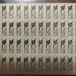 World War 2 era Ration Stamps