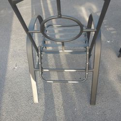 Recliner Metal Chair No Covering