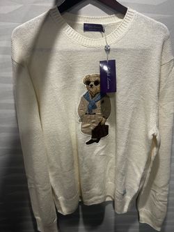 SELL TODAY - Men’s BRAND NEW RALPH LAUREN PURPLE LABEL Polo Bear Sweater Sz XL