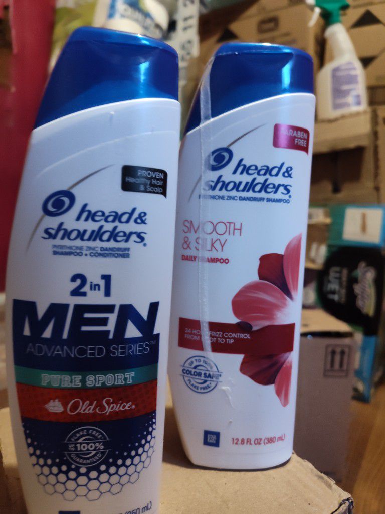 Head And Shoulders Shampoo Conditioner 2in1 Cases Pure Sport Old Spice And Smooth And Silky 